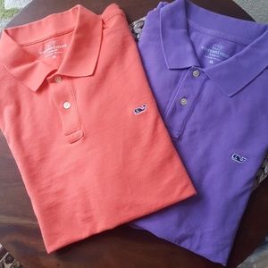Vineyard Vines 2 shirt lot of XL polos